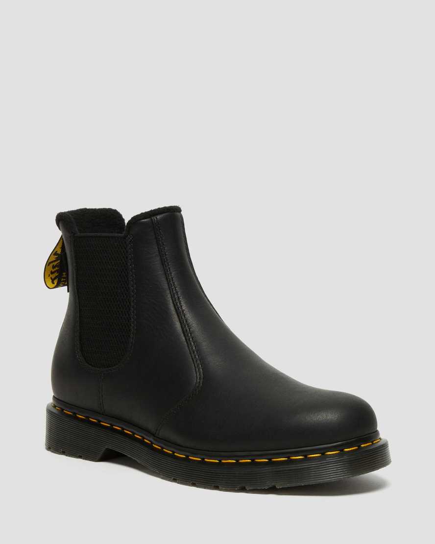 Dr. Martens 2976 Warmwair Lær Chelsea Støvler Dame Svart [8746OFWRT]